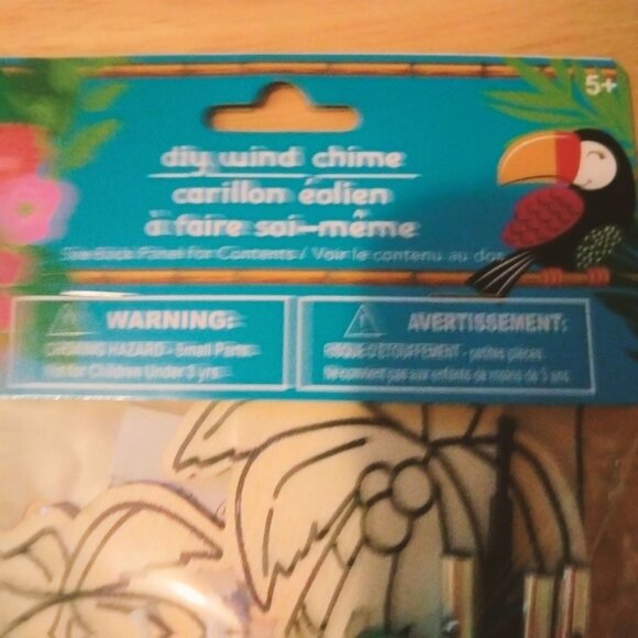Wind Chime Craft Kit Kids Party Favor Tropical Palm Tree Coastal - Picture 3 of 5